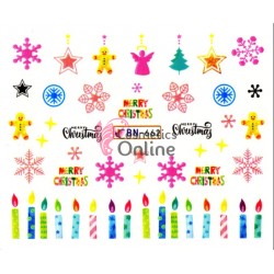 Stickere cu Apa pentru unghii cod BN662 - Sarbatori de Iarna